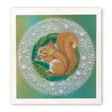 Woodland Owls & Squirrel <br/>A5 Square Groovi Plate Set