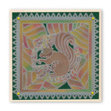 Squirrel Round <br/>A5 Square Groovi Plate