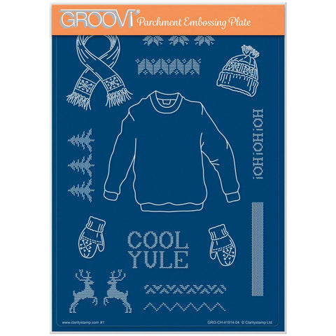 Jim's Christmas Jumper A5 Groovi Plate