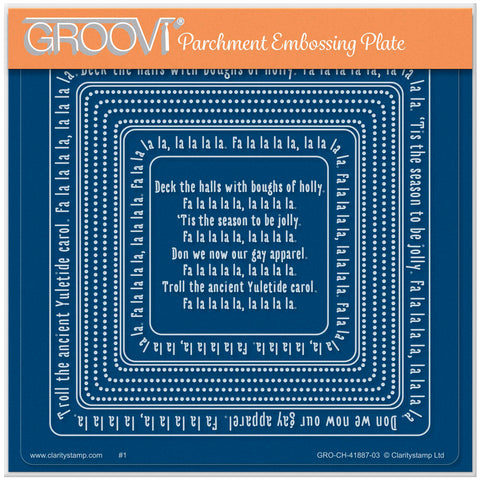 Linda Williams' Deck the Halls Nested Wraps - Christmas Treasures A5 Square Groovi Plate