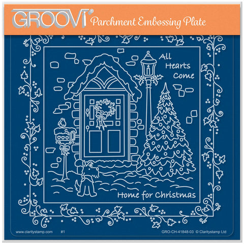 Linda Williams' Home for Christmas - Christmas Treasures A5 Square Groovi Plate
