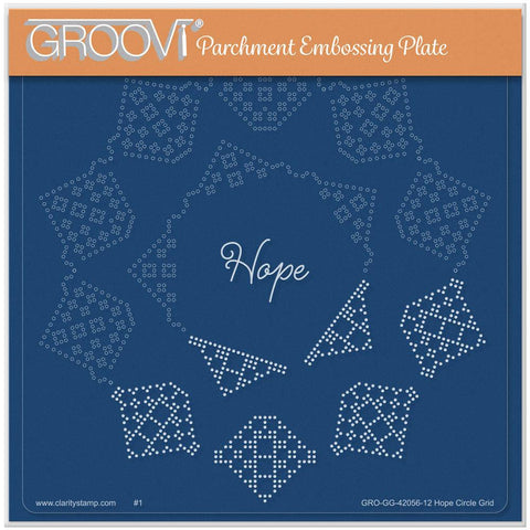 Josie Davidson's Hope Circular Lace Duet A5 Square Groovi Grid