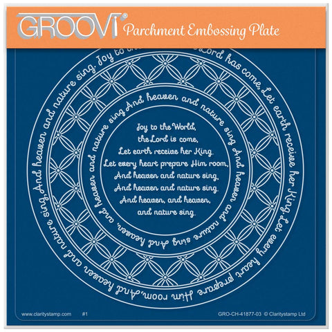 Linda Williams' Joy to the World Nested Wraps - Christmas Treasures A5 Square Groovi Plate