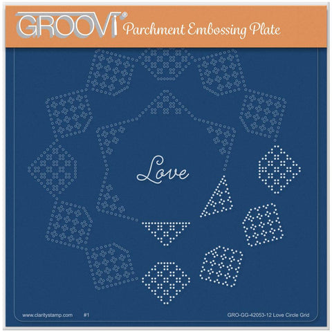 Josie Davidson's Love Circular Lace Duet A5 Square Groovi Grid
