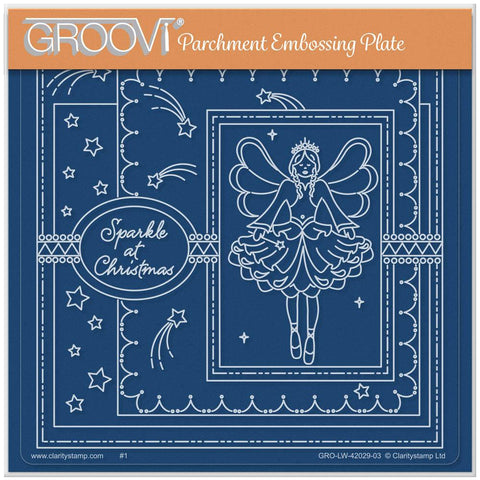 Linda Williams' Sparkle at Christmas - Easy Layout A5 Square Groovi Plate