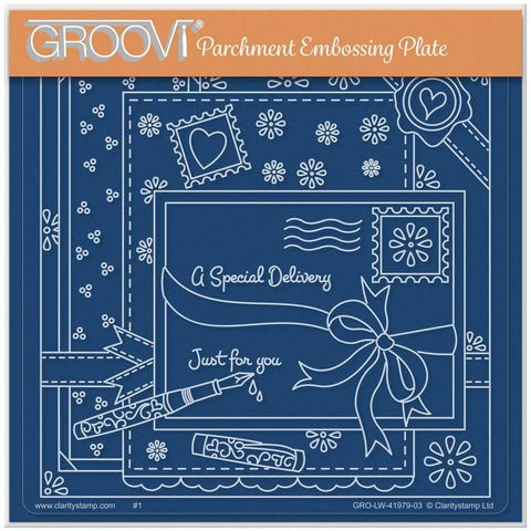 Linda Williams' Special Delivery - Easy Layout A5 Square Groovi Plate