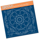 Tina's Embroidery Flowers <br/>A5 Square Groovi Plate