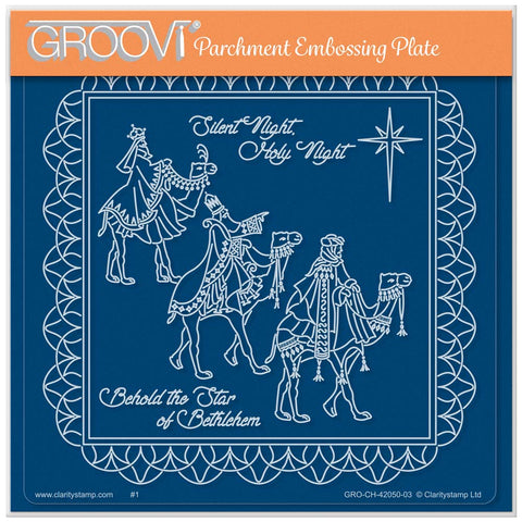 Linda Williams' We Three Kings - Christmas Treasures A5 Square Groovi Plate