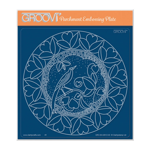 Barbara's Love Bird A5 Square Groovi Plate