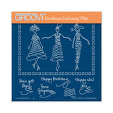 Barbara's SHAC Calligraphy Girls A5 Square Groovi Plate