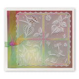 Chinese Lantern Floral Spray A6 Groovi Plate