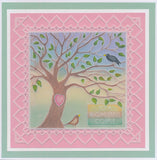 Tall Art Deco Sentiments A5 Groovi Plate