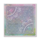Tall Art Deco Sentiments A5 Groovi Plate