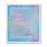 Tall Art Deco Sentiments A5 Groovi Plate