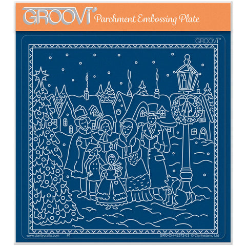 Linda's Carol Singers - Enchanted Christmas A5 Square Groovi Plate