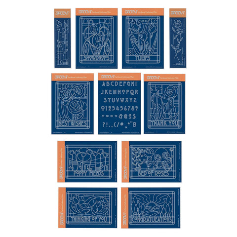 Art Nouveau A6 Groovi Plate & Spacer Complete Collection