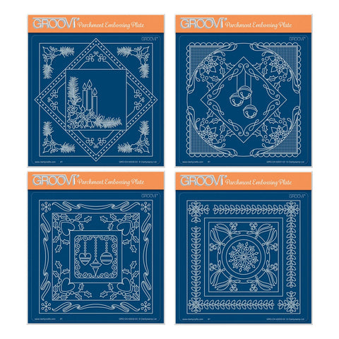 Tina's Christmas All in One A5 Square Groovi Plate Collection