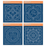 Christmas French Lace Midi Groovi Plate Quartet
