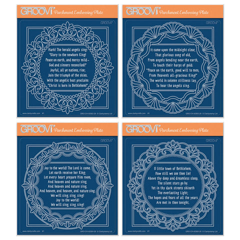 Midi Framed Christmas Hymns - Set 1 Midi Groovi Plate Collection