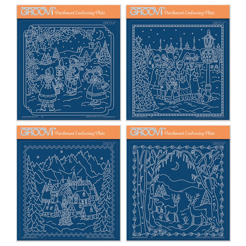 Linda's Enchanted Christmas A5 Square Groovi Plate Collection