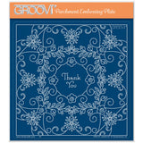 Tina's Floral Swirls & Corners All in One - Thank You A5 Square Groovi Plate