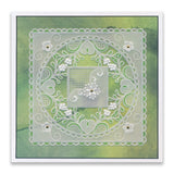 Tina's Floral Swirls & Corners All in One A5 Square Groovi Plate Collection & Parchment