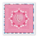 Tina's Floral Swirls & Corners All in One - For You A5 Square Groovi Plate