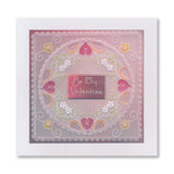 Tina's Floral Swirls & Corners All in One - For You A5 Square Groovi Plate