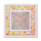 Tina's Floral Swirls & Corners All in One A5 Square Groovi Plate Collection & Parchment