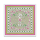 Tina's Floral Swirls & Corners All in One - With Love A5 Square Groovi Plate