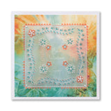 Tina's Floral Swirls & Corners All in One A5 Square Groovi Plate Collection & Parchment