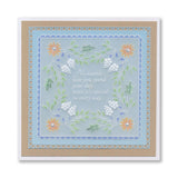 Tina's Floral Swirls & Corners All in One - Very Best Wishes A5 Square Groovi Plate