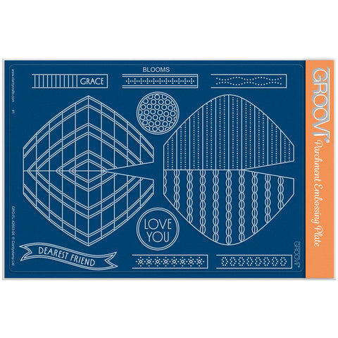 Blooms Tem-Plate A5 Groovi Plate with Instructions