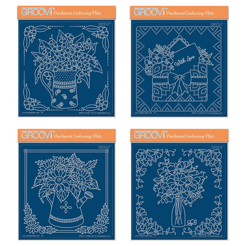 Linda's Floral Arrangements Midi Groovi Plate Quartet