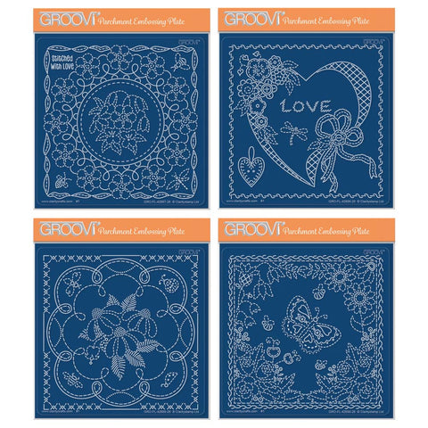 Linda's Floral Applique Midi Groovi Plate Collection
