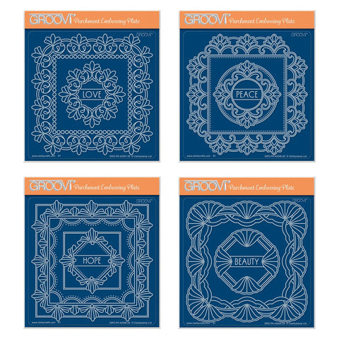 Art Deco Square Frames Midi Groovi Plate Collection