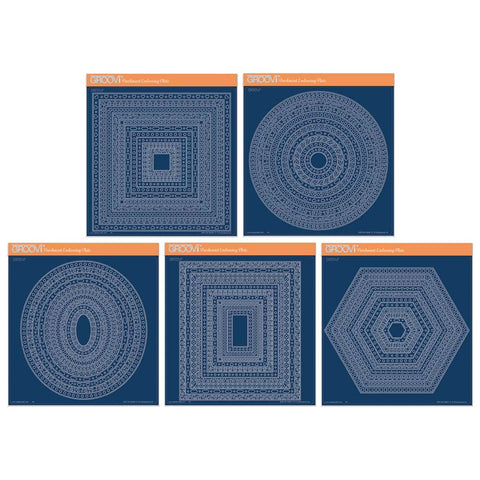 Nested Doodle Frame-Its Frames A4 Square Groovi Plate Collection