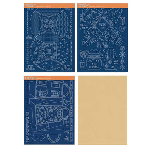 Gift Boxes & Bags A4 Groovi Tem-plate Collection with FREE A4 Ivory Parchment Worth £17.75