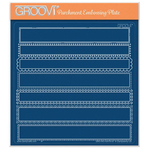 Occasion Sentiments Panels A5 Square Groovi Plate