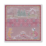 Jayne's Winter Scenes Christmas Sampler A4 Groovi Plate