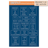 Tall Art Deco Sentiments A5 Groovi Plate