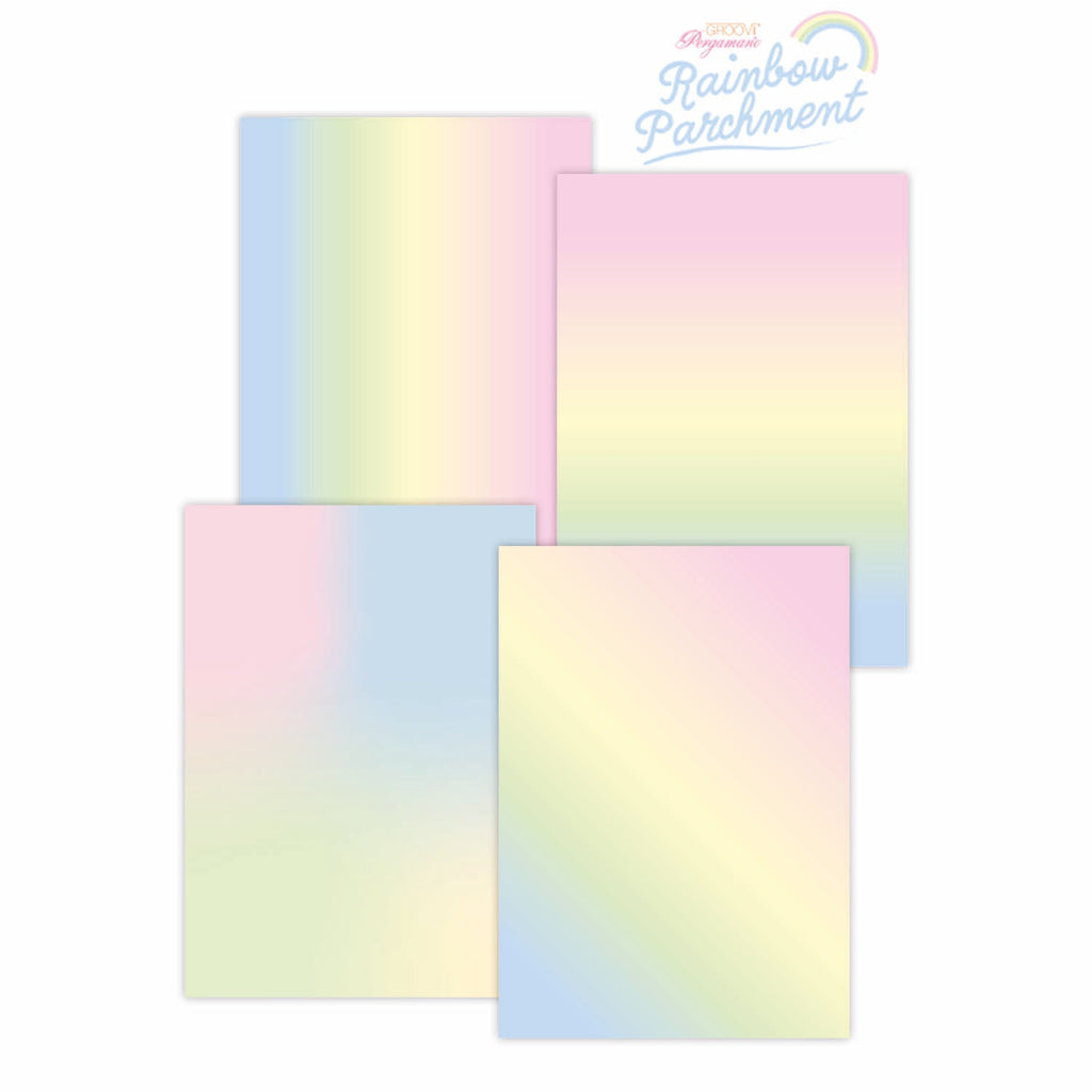Rainbow Parchment - Pastel Rainbow A4 – Pergamano