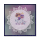 Josie's Peace - Circular (Diagonal) Lace Duet A5 Square Groovi Grid