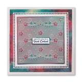 Tina's Floral Swirls & Corners All in One - Thank You A5 Square Groovi Plate