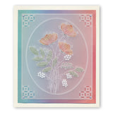 Tina's Floral Spray & Floral Flutterby <br/>A6 Groovi Plate Set + Spacer