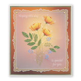 Tina's Floral Spray & Floral Flutterby <br/>A6 Groovi Plate Set + Spacer