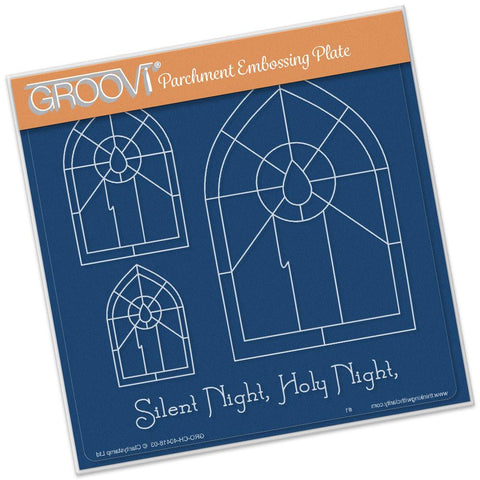 Candle Window <br/>A5 Square Groovi Plate <br/>(Set GRO-CH-40424-03)