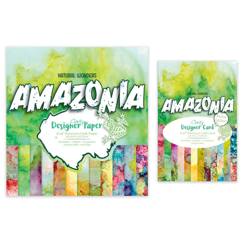Amazonia 8" x 8" Designer Paper & 5" x 7" Designer Card