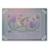 Art Nouveau Floral & Sentiments Collections & Spacers A6 Groovi Plate Set