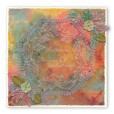 Autumn Wreath A5 Square Groovi Plate (Set GRO-TR-40818-03)